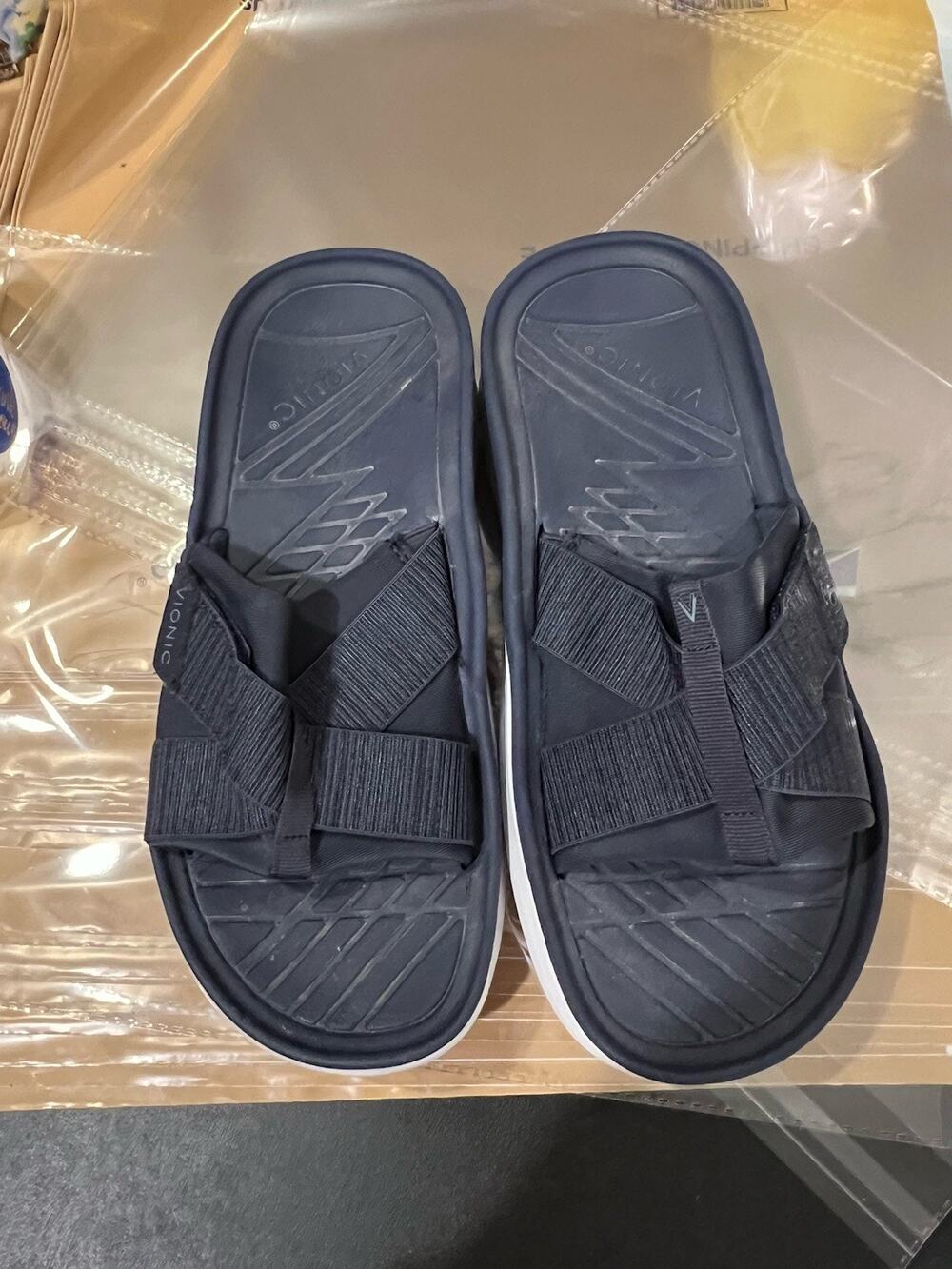 Vionic Blue Rebound Unisex Recovery Slide Sandals - Comfort Sz M 7.5/ W 9